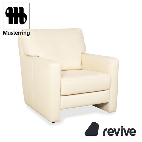 Musterring leder sessel creme - leder,