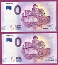 0-Euro EEBK 01 2019  TRENCIN Fehldruck + Berichtigte Auflage