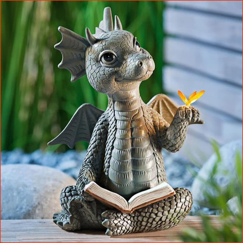 Drachen gartenfiguren - drachen,