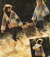 Tunesische Häkelanleitung Teens Damen Hoodie Jacke