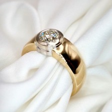Solitärring 585er Gold ·
