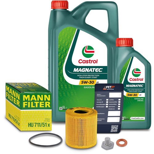 Mann ölfilter castrol - mann, Ölfilter+6l