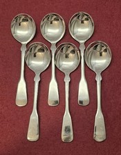 WMF Spaten Cromargan 6 Tassenlöffel Suppenlöffel 16,7 cm