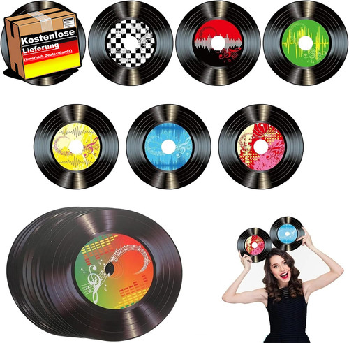 Retro schallplatten wanddeko - schallplatten,