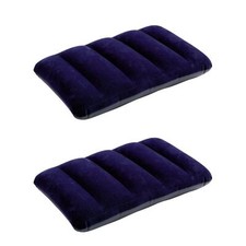 2er Set INTEX Reisekissen Campingkissen Kopfkissen Sitzkissen Stuhlkissen Velour