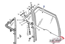 Türscheibe Vorne Rechts für