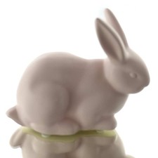 SCHEULEN Oster-Deko Hase Pastellrosa matt liegend 13 cm - Keramik