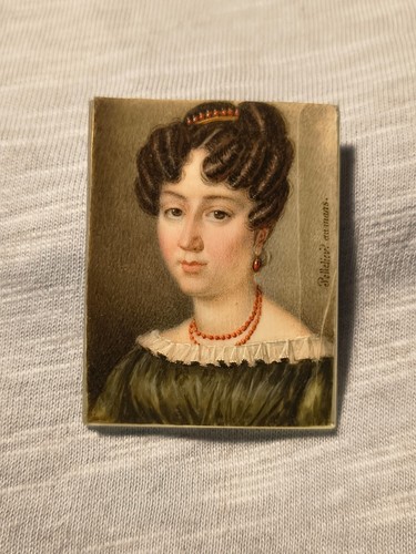 Miniature portrait frau mit - miniature,