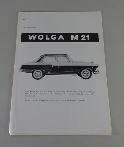 Prospekt broschüre wolga m - /,