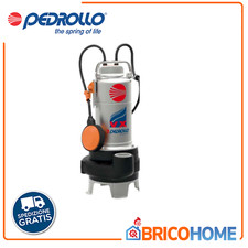 Pedrollo Vortex Pumpe VXm10/35 Kanalisation 1PS Schmutzwasser Kanalisation Brunnen Schwarz