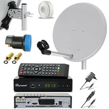 HDTV HD HDMI Camping Mobile SAT Anlage Digital Receiver 230V 12V LNB 0,1 Caravan