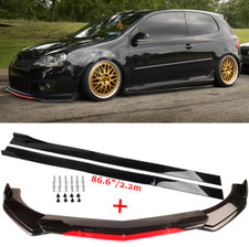 Spoilerschwert Frontspoiler Spoilerlippe + Seitenschweller für VW Golf 5 GTI