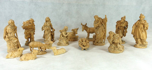Handgeschnitzte krippenfiguren - handgeschnitzte,