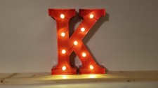 LED 3D Leucht-Buchstabe K ROT