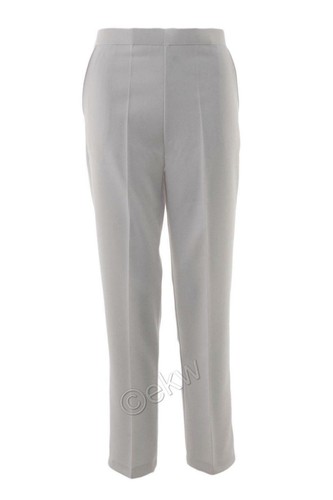Weiße damenhose mit geradem - weiße,