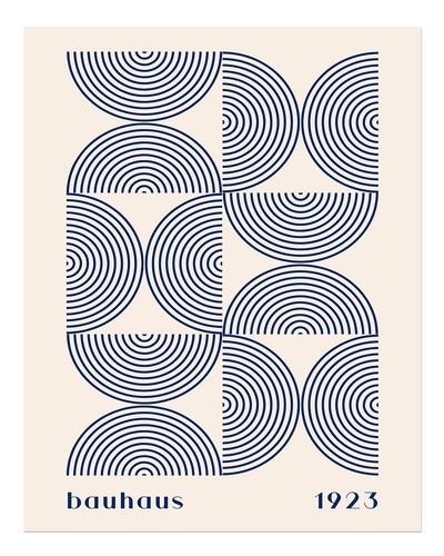 Bauhaus geometrische wandkunst - geometrische,
