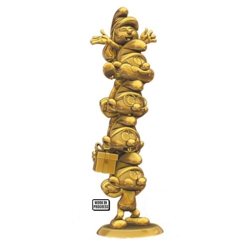 Schlumpf turm gold - gold, 35cm