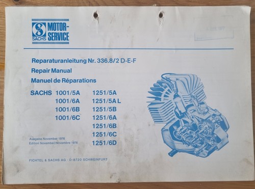 Reparaturanleitung sachs 1001 - sachs,