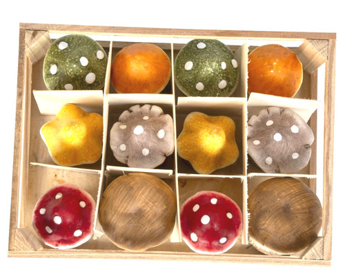 Deko pilz stück holzbox - 12,