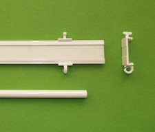 Paneelwagen für Flächenvorhang Aluminium weiß überall einsetzbar