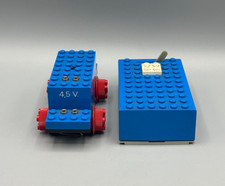 LEGO 4,5 V 1 Motor + Lego Batterie Box Boxen blau 4,5V Eisenbahn  - UNGETESTET