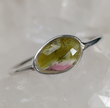 Wassermelonen Turmalin Ring