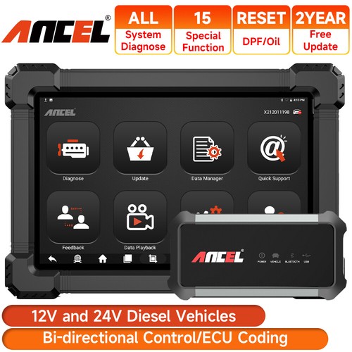 Ancel obd2 lkw truck - hd,