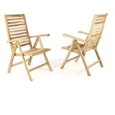 DIVERO 2er Set Gartenstuhl