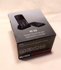 ROXX  W 60  Seniorenhandy  Mobiltelefon mit großen Tasten  schwarz  neuwertig