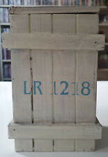 Holzkiste maritim Schatzkiste mit Deckel weiß Aufbewahrungsbox