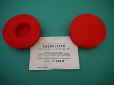 Ohrpolster für Stereo Kopfhörer DK 78 DDR OVP Schaumstoff rot Ohrkissen RFT