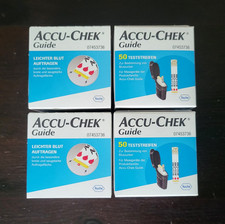200 ACCU-CHEK Guide (4x50) Blutzucker-Teststreifen MHD 31.03.2027 *NEU/OVP*