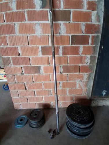 Langhantel mit 70kg - , gewichten