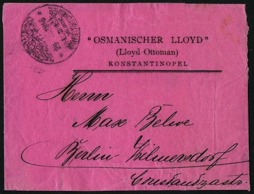 Türkei 1916 feldpost - dp, mil