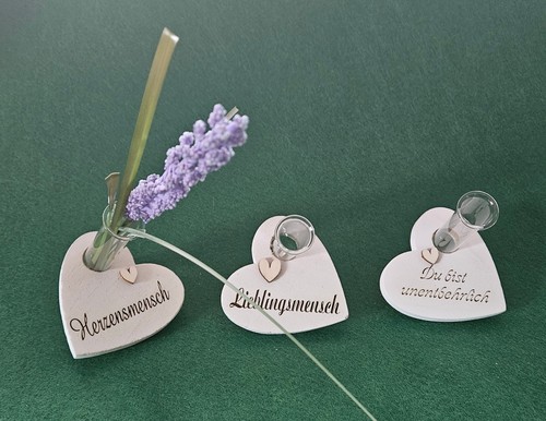 Herz reagenzglas vase - herz,