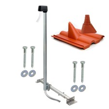 SAT Schüssel Sparrenhalter 120cm Dach Mast Dachsparrenhalter Frankfurter Pfanne