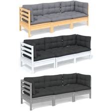 3-Sitzer Gartensofa mit Kissen