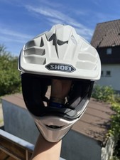 SHOEI Hornet ADV Helm Größe M mit Sena Kommunikationssystem in Weiß