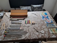 Stricknadeln Häkelnadeln Nadeln zum Teppich knüpfen Zubehör Konvolut