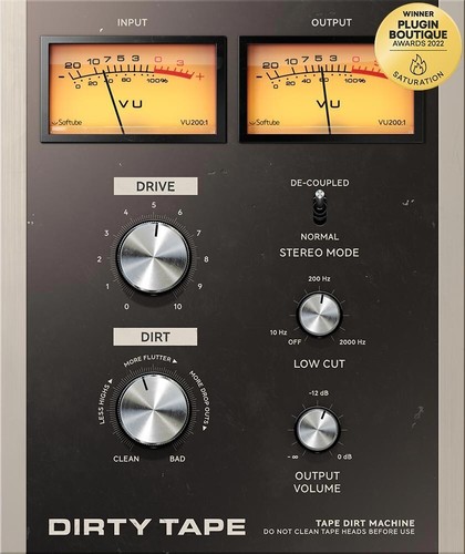 Softube dirty tape saturation - softube,