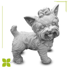 Steinguss Stehender Hund York