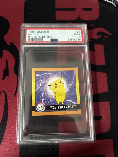 Pikachu pokemon sticker 1999 - sticker,