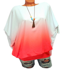 Chiffon Tunika Bluse Shirt mit