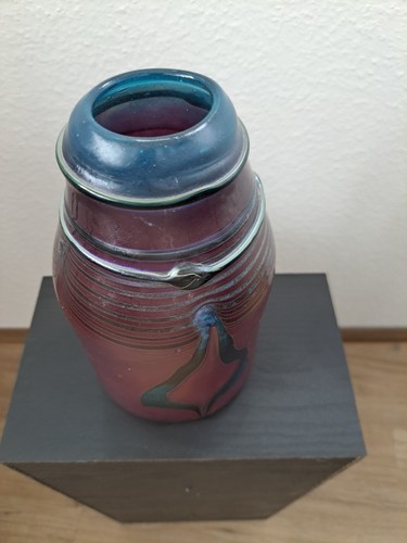 Eisch studioglas vase - eisch, studioglas-vase