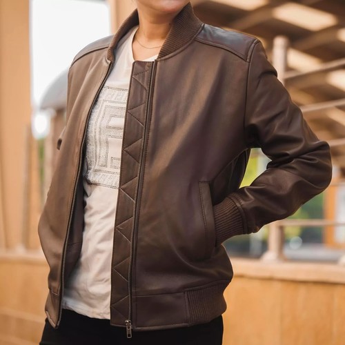 Damen echt leder jacke - leder,