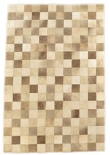 KUHFELL TEPPICH CHAMPAGNER