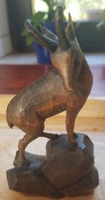 Gemse Holz Skulptur Figur