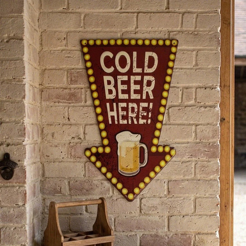 Wertiges wandschild bier aus - wandschild,