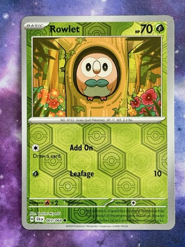 Rowlet bauz 003 064 - 003/064, pokemon