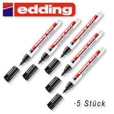 Edding 400 schwarz permanent marker Stift wasserfest 5 Stück